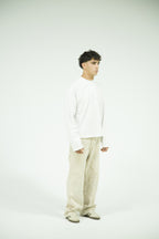 Raglan cut BALNK Long sleeve - WHITE