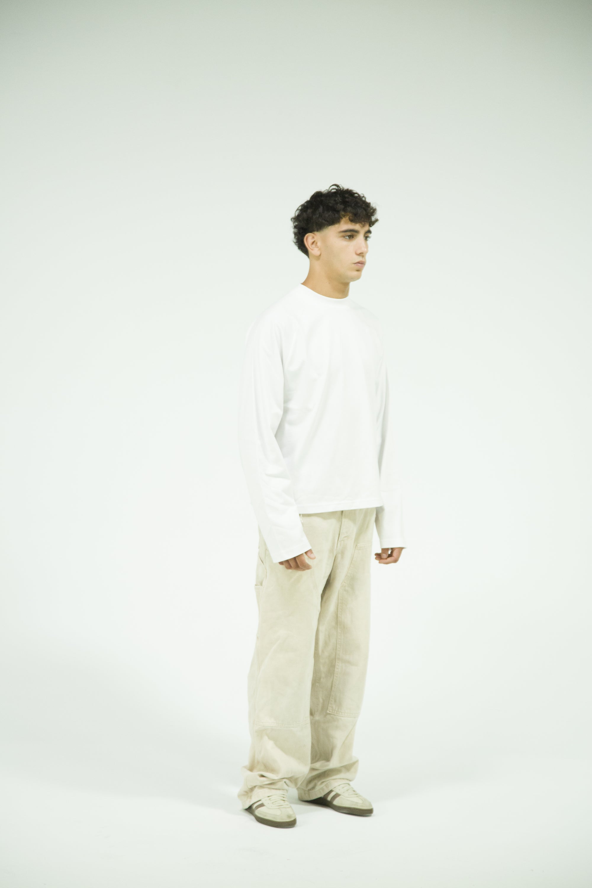 Raglan cut BALNK Long sleeve - WHITE