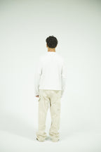 Raglan cut BALNK Long sleeve - WHITE