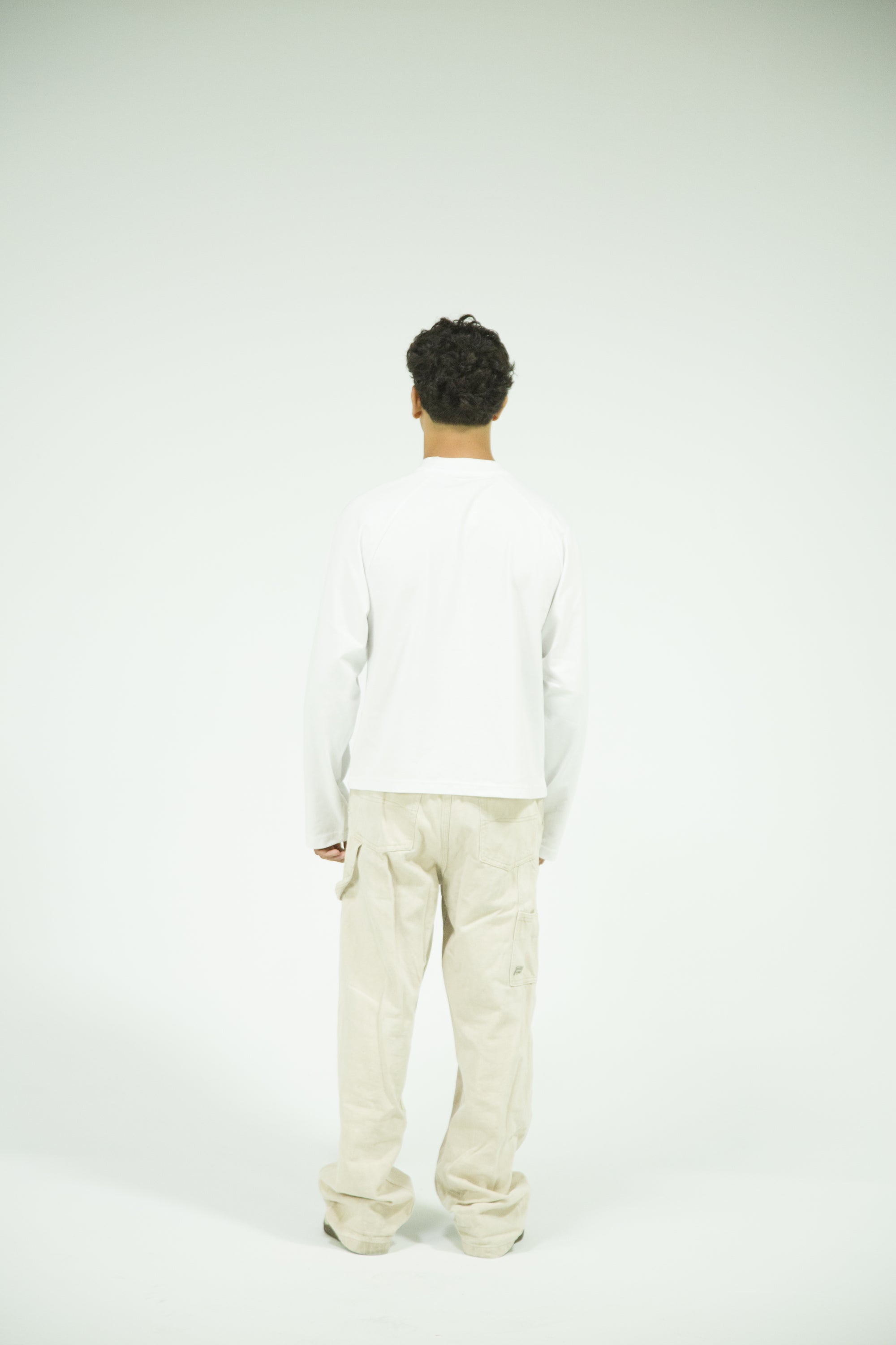 Raglan cut BALNK Long sleeve - WHITE